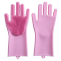 Waterproof silicon kitchen hand gloves for dish cleaning